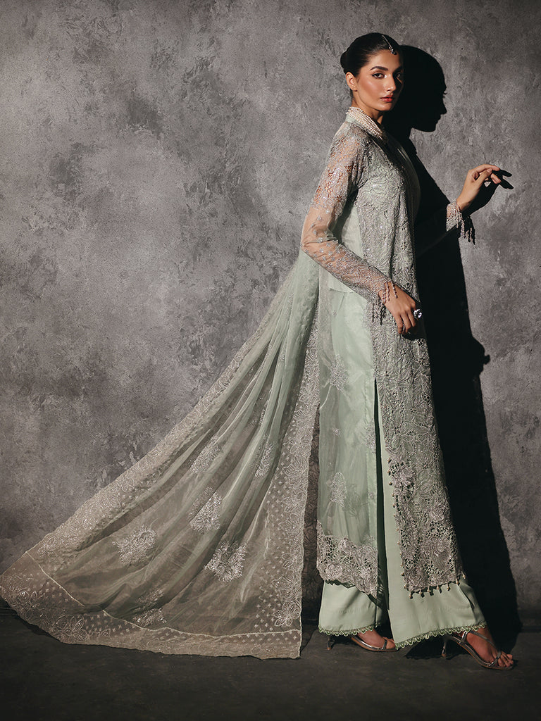 Rajbari | Sage Chiffon Edit | Astoria by Rajbari - Designer Dress - Type: Formal - Available at Libayah - 100% Original