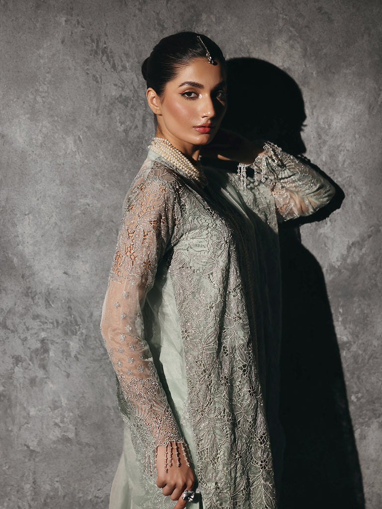 Rajbari | Sage Chiffon Edit | Astoria by Rajbari - Designer Dress - Type: Formal - Available at Libayah - 100% Original