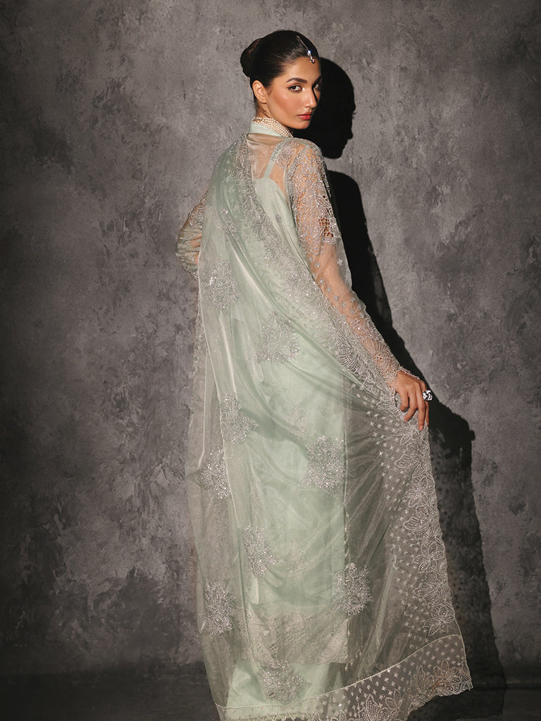 Rajbari | Sage Chiffon Edit | Astoria by Rajbari - Designer Dress - Type: Formal - Available at Libayah - 100% Original