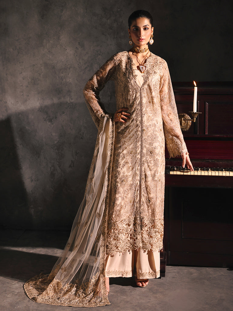 Rajbari | Sage Chiffon Edit | Verve by Rajbari - Designer Dress - Type: Formal - Available at Libayah - 100% Original