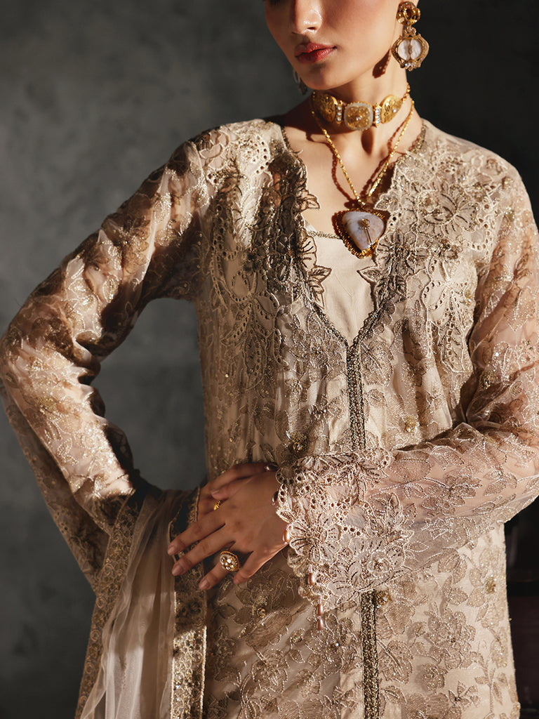 Rajbari | Sage Chiffon Edit | Verve by Rajbari - Designer Dress - Type: Formal - Available at Libayah - 100% Original