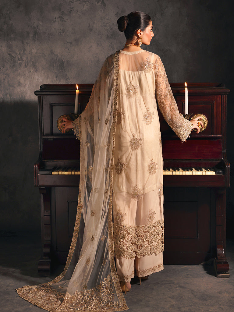 Rajbari | Sage Chiffon Edit | Verve by Rajbari - Designer Dress - Type: Formal - Available at Libayah - 100% Original