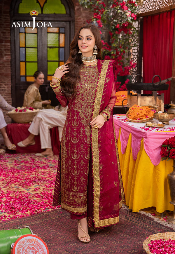 Asim Jofa | Pyaar Diyan Gallan Formals | AJEM-23 by Asim Jofa - Designer Dress - Type: Ladies Clothes - Available at Libayah - 100% Original
