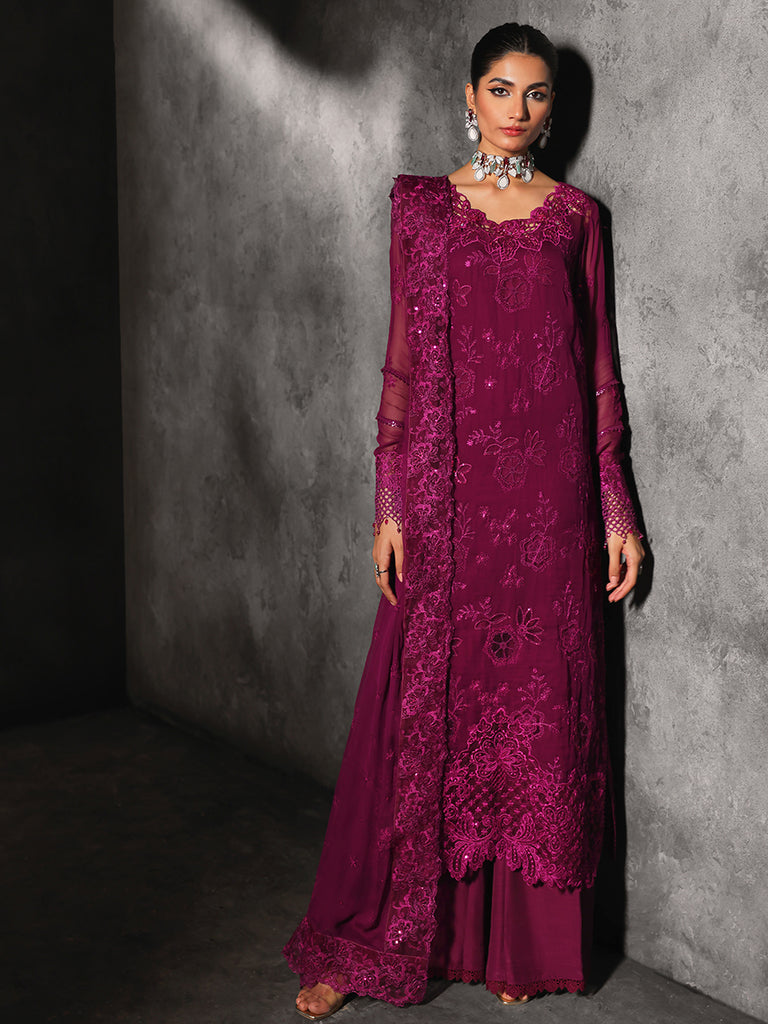 Rajbari | Sage Chiffon Edit | Elysian by Rajbari - Designer Dress - Type: Formal - Available at Libayah - 100% Original
