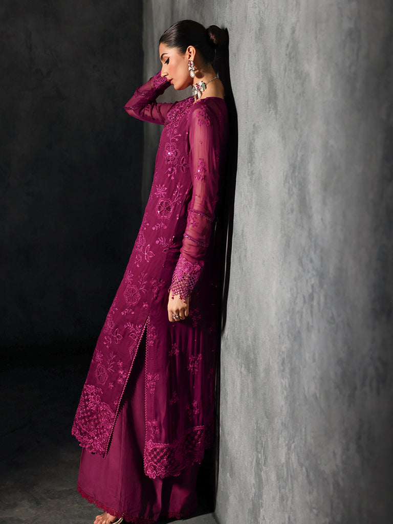 Rajbari | Sage Chiffon Edit | Elysian by Rajbari - Designer Dress - Type: Formal - Available at Libayah - 100% Original