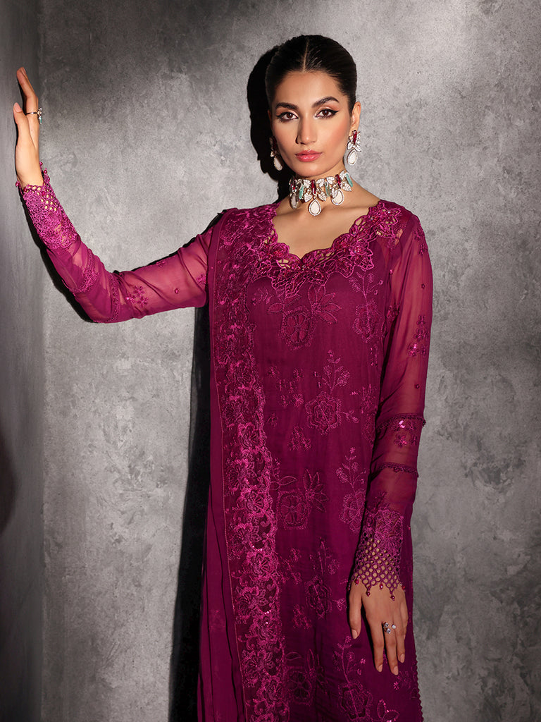 Rajbari | Sage Chiffon Edit | Elysian by Rajbari - Designer Dress - Type: Formal - Available at Libayah - 100% Original