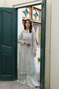 Wahajmkhan | Bahar Begum Formals | SILVER MINT BAHAR JORA by Wahaj M.Khan - Designer Dress - Type: Ladies Clothes - Available at Libayah - 100% Original