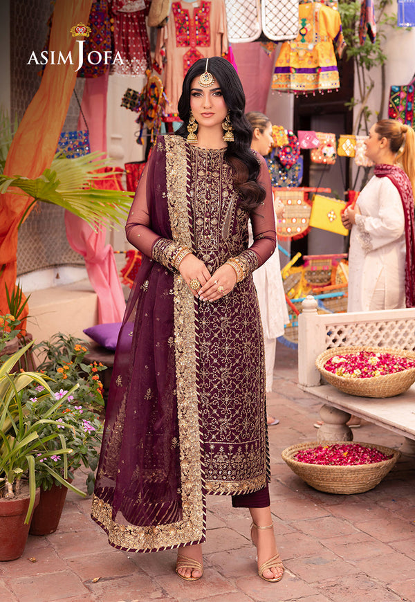 Asim Jofa | Pyaar Diyan Gallan Formals | AJEM-24 by Asim Jofa - Designer Dress - Type: Ladies Clothes - Available at Libayah - 100% Original