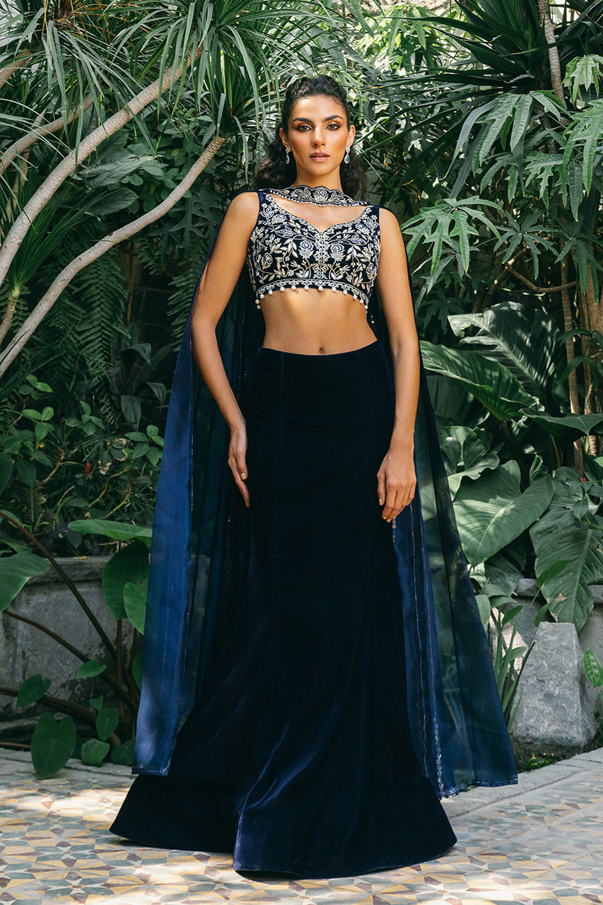 Sania Maskatiya | Reyna Velvet | Zyla by Sania Maskatiya - Designer Dress - Type: Ladies Clothes - Available at Libayah - 100% Original