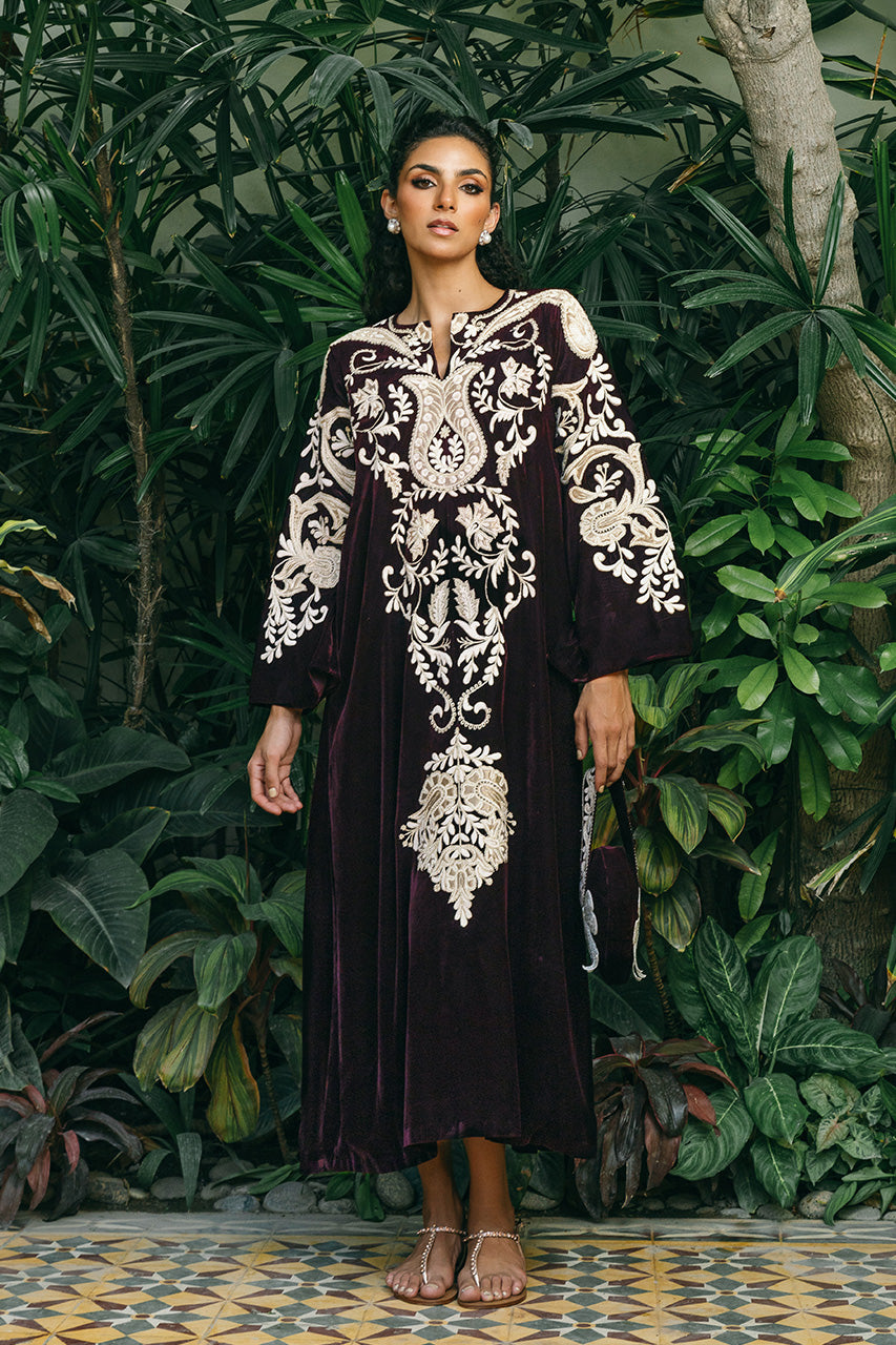 Sania Maskatiya | Reyna Velvet | Eira by Sania Maskatiya - Designer Dress - Type: Ladies Clothes - Available at Libayah - 100% Original