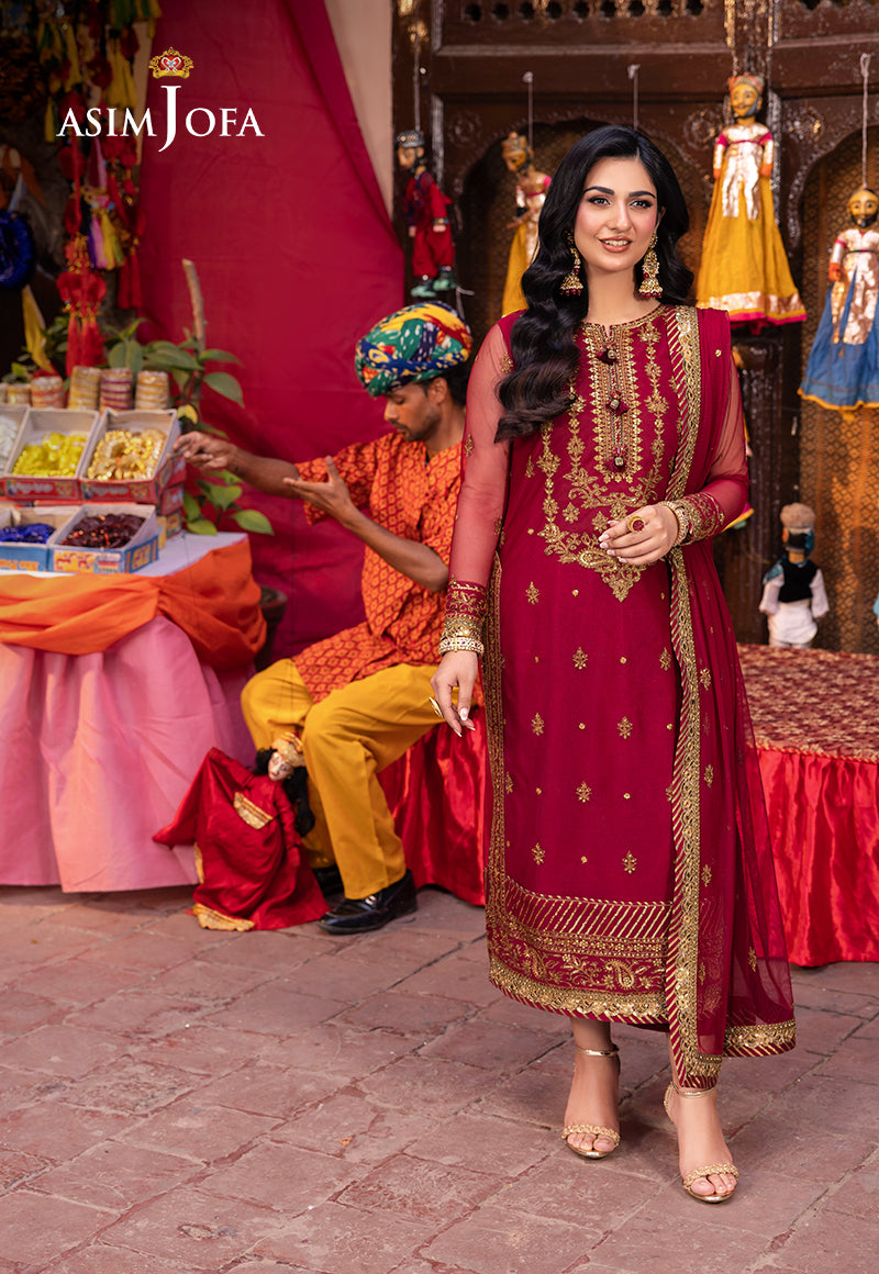 Asim Jofa | Pyaar Diyan Gallan Formals | AJEM-19 by Asim Jofa - Designer Dress - Type: Ladies Clothes - Available at Libayah - 100% Original