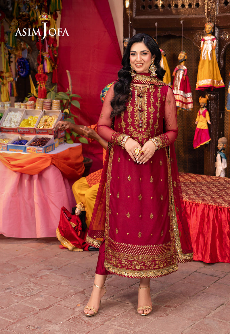 Asim Jofa | Pyaar Diyan Gallan Formals | AJEM-19 by Asim Jofa - Designer Dress - Type: Ladies Clothes - Available at Libayah - 100% Original