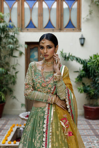 Wahajmkhan | Bahar Begum Formals | GREEN GALORE by Wahaj M.Khan - Designer Dress - Type: Ladies Clothes - Available at Libayah - 100% Original