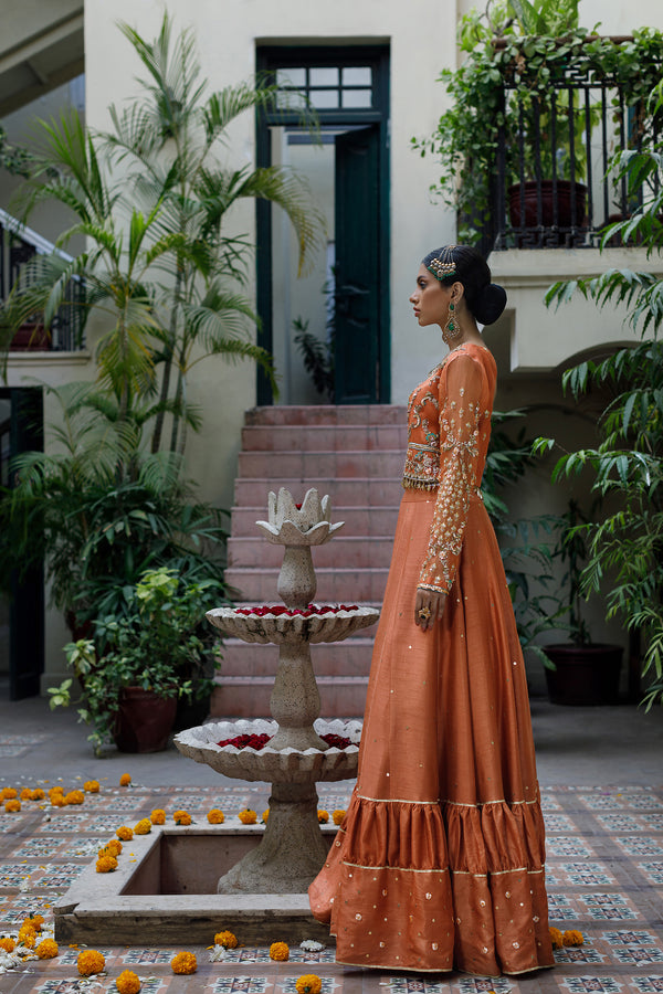 Wahajmkhan | Bahar Begum Formals | RUSTIC TURQUOISE by Wahaj M.Khan - Designer Dress - Type: Ladies Clothes - Available at Libayah - 100% Original