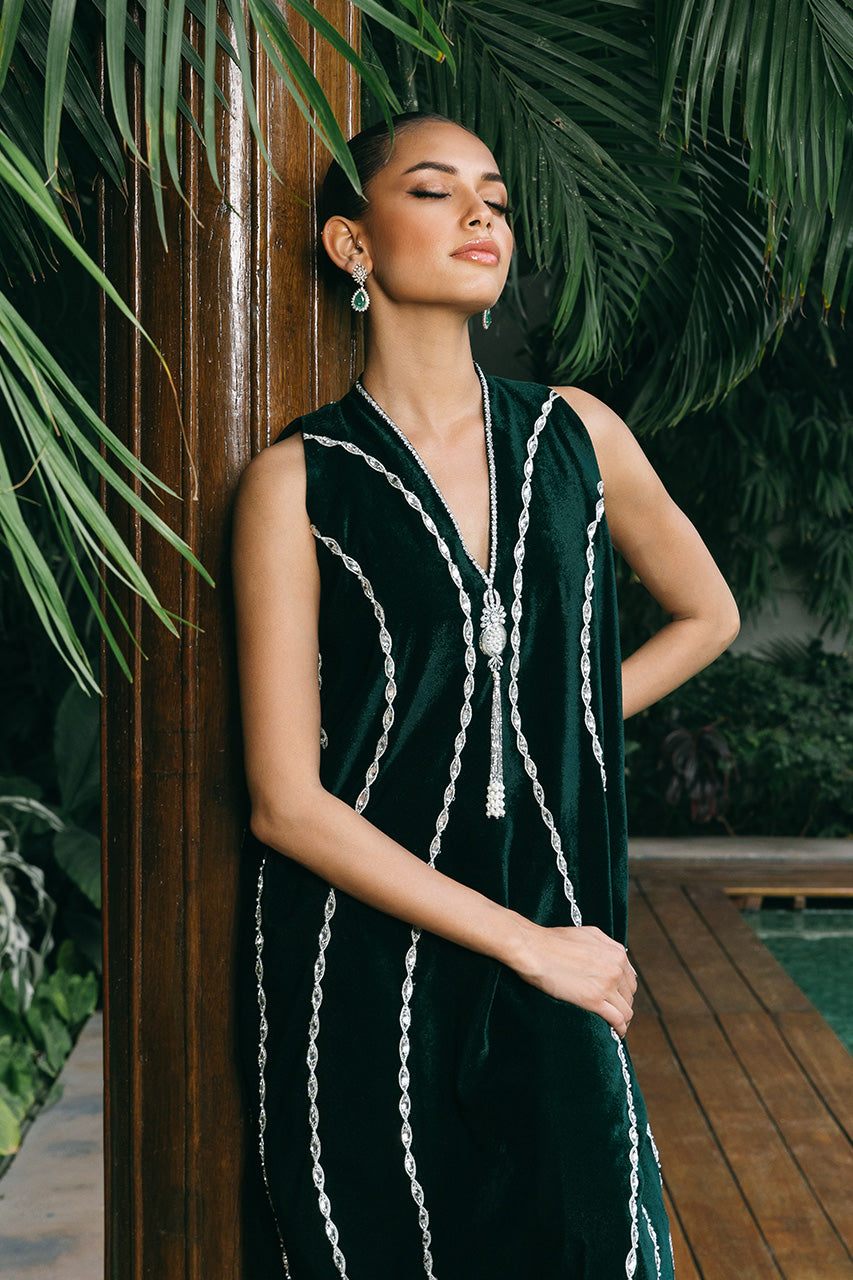 Sania Maskatiya | Reyna Velvet | Ranya by Sania Maskatiya - Designer Dress - Type: Ladies Clothes - Available at Libayah - 100% Original