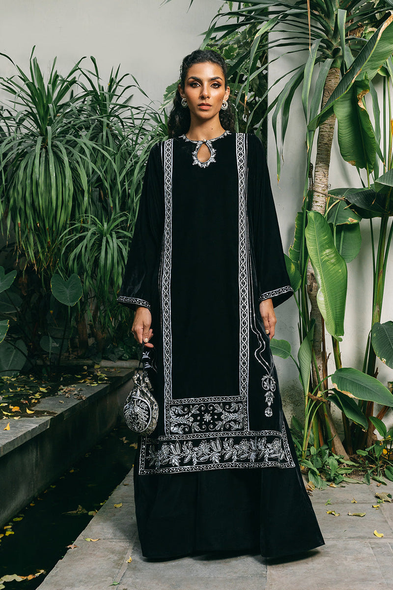 Sania Maskatiya | Reyna Velvet | Firuzeh by Sania Maskatiya - Designer Dress - Type: Ladies Clothes - Available at Libayah - 100% Original