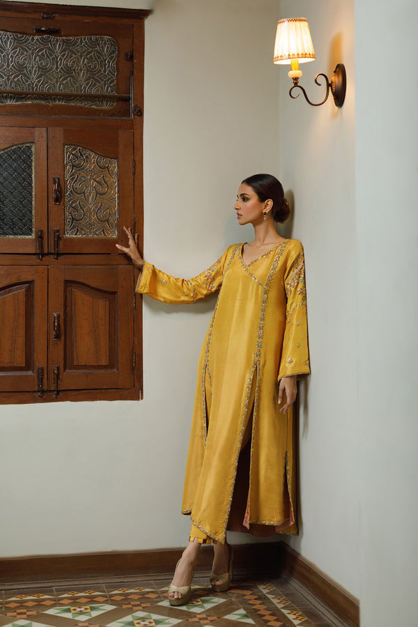 Wahajmkhan | Bahar Begum Formals | MUSTARD BEGUM JORA by Wahaj M.Khan - Designer Dress - Type: Ladies Clothes - Available at Libayah - 100% Original