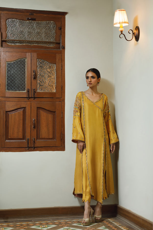 Wahajmkhan | Bahar Begum Formals | MUSTARD BEGUM JORA by Wahaj M.Khan - Designer Dress - Type: Ladies Clothes - Available at Libayah - 100% Original