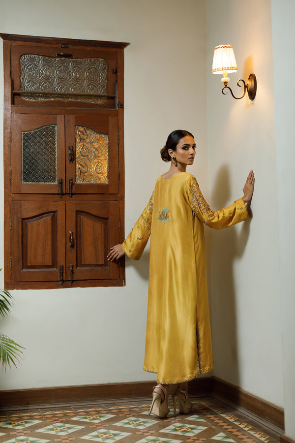 Wahajmkhan | Bahar Begum Formals | MUSTARD BEGUM JORA by Wahaj M.Khan - Designer Dress - Type: Ladies Clothes - Available at Libayah - 100% Original