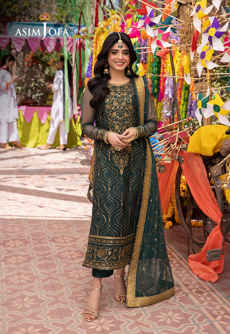 Asim Jofa | Pyaar Diyan Gallan Formals | AJEM-16 by Asim Jofa - Designer Dress - Type: Ladies Clothes - Available at Libayah - 100% Original