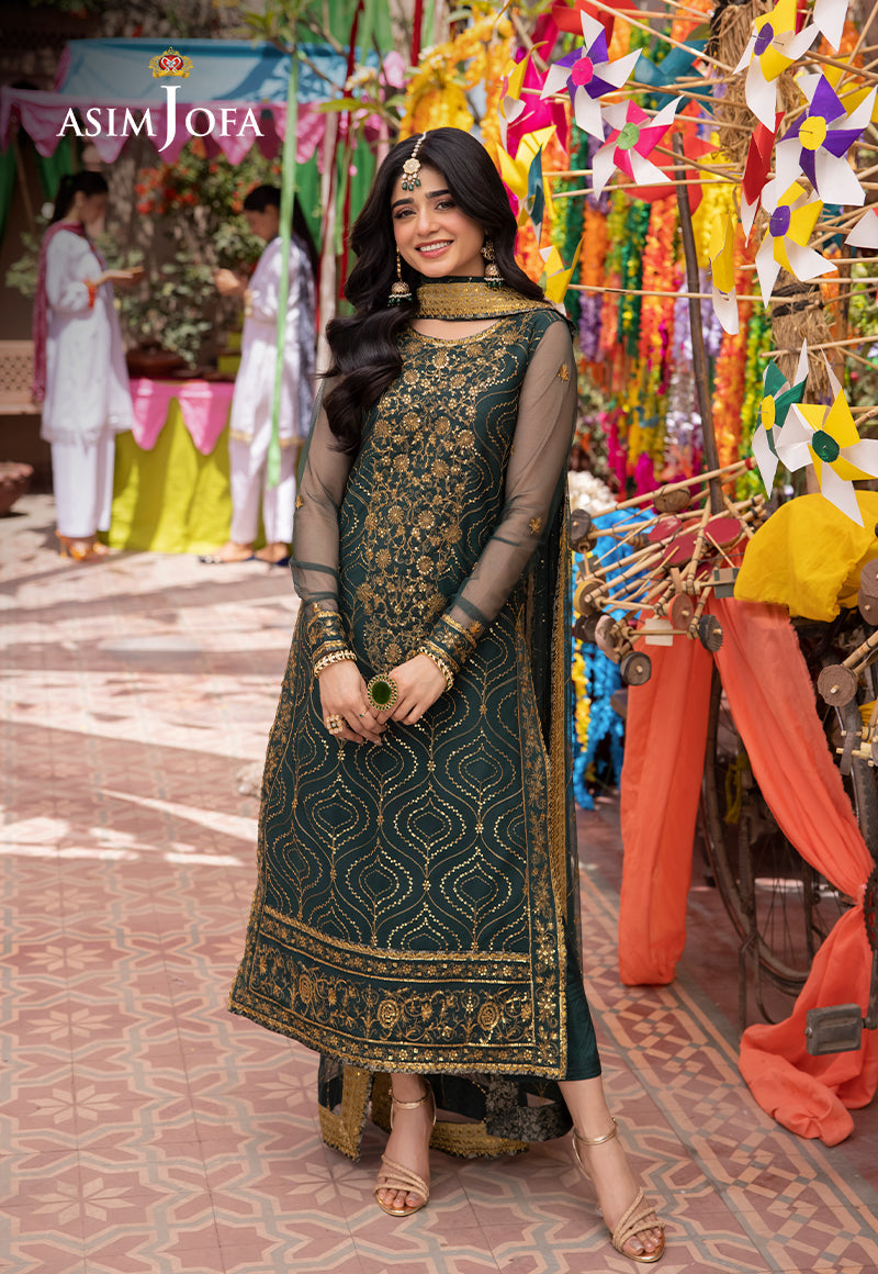 Asim Jofa | Pyaar Diyan Gallan Formals | AJEM-16 by Asim Jofa - Designer Dress - Type: Ladies Clothes - Available at Libayah - 100% Original