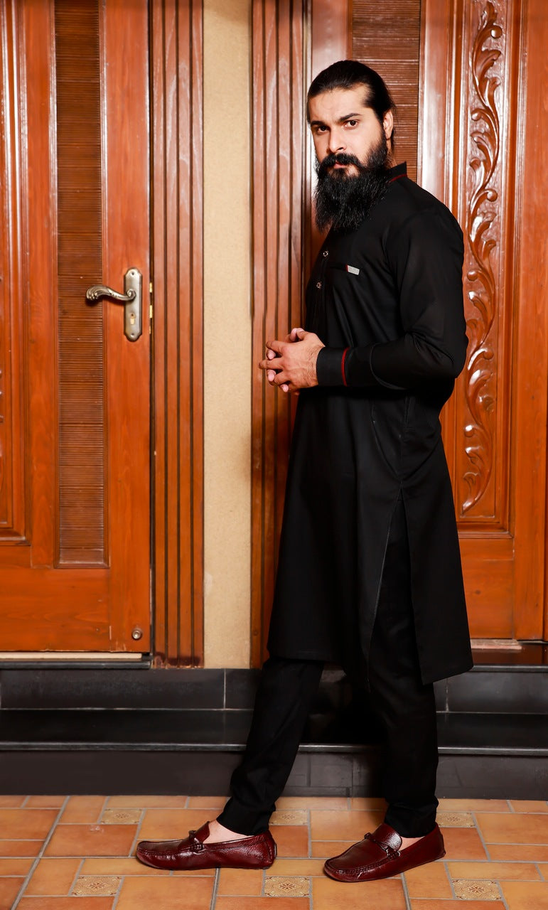 Pakistani Menswear | Deluxe - 09 by Libayah Ltd. - Designer Dress - Type: Menswear - Available at Libayah - 100% Original