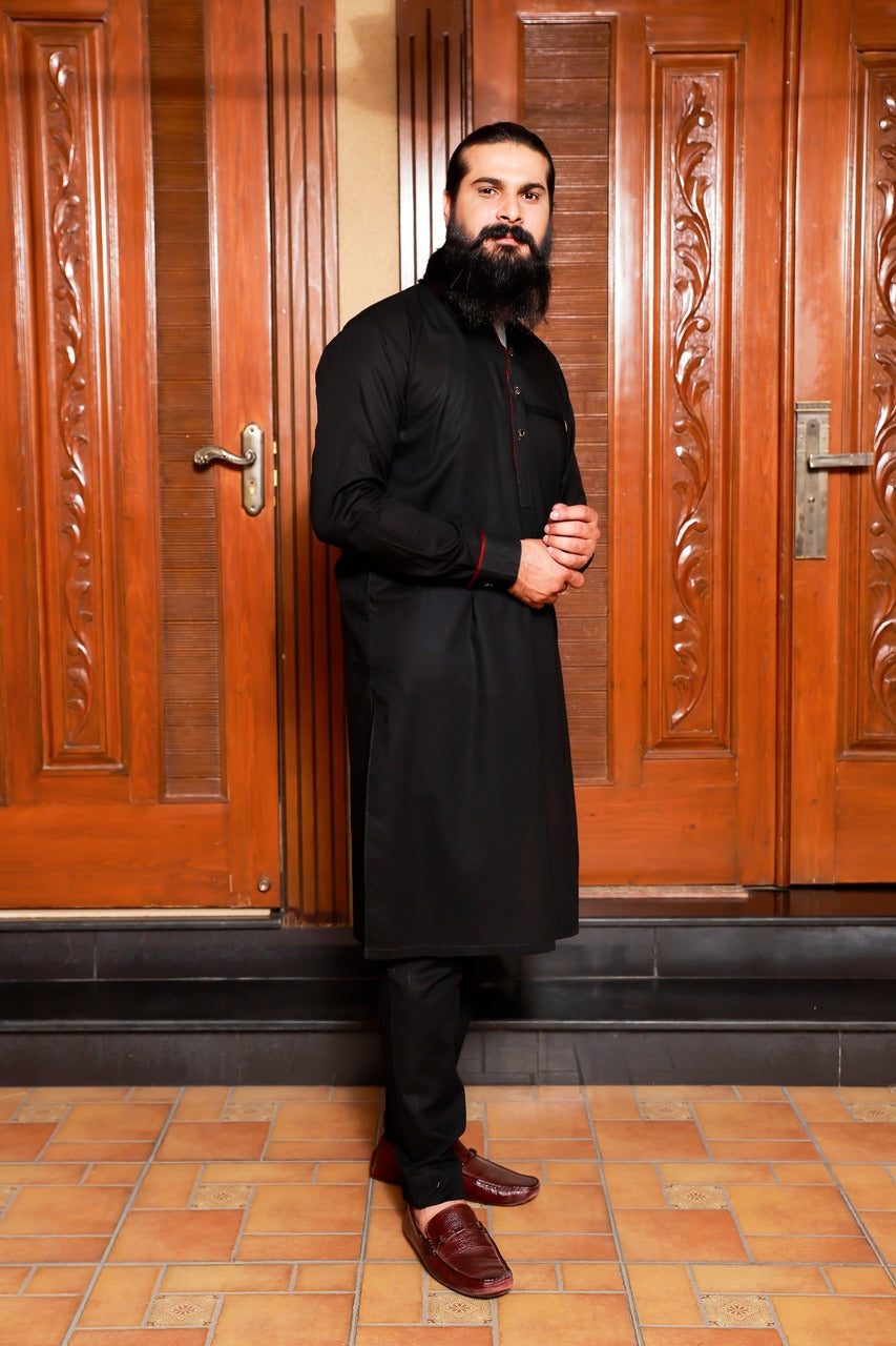 Pakistani Menswear | Deluxe - 09 by Libayah Ltd. - Designer Dress - Type: Menswear - Available at Libayah - 100% Original