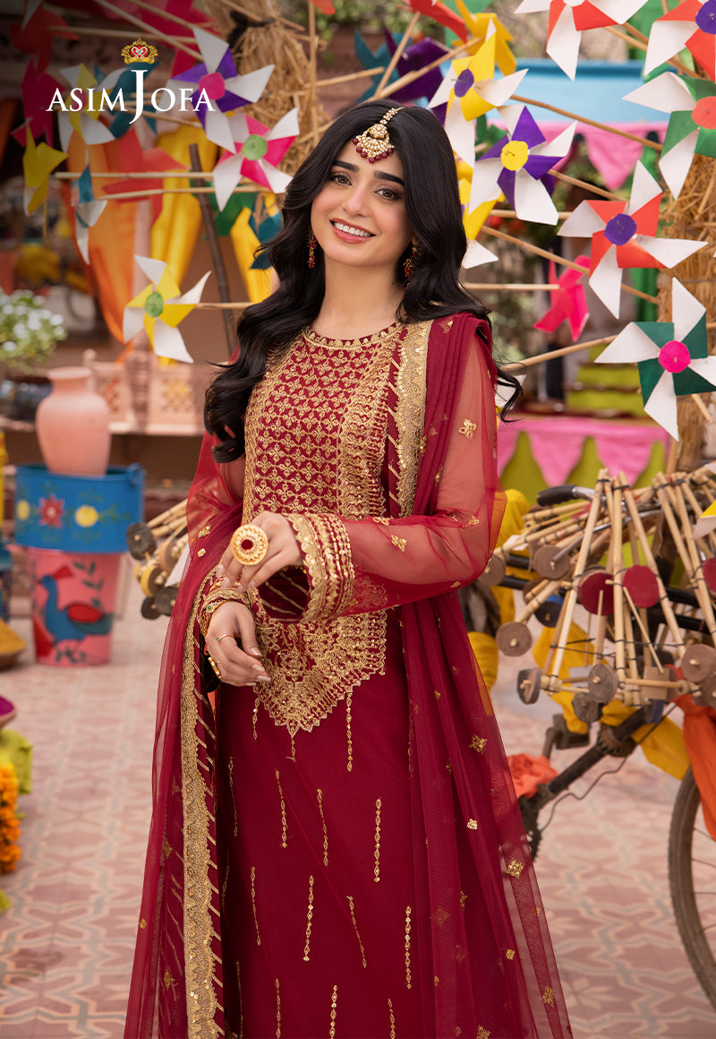 Asim Jofa | Pyaar Diyan Gallan Formals | AJEM-10 by Asim Jofa - Designer Dress - Type: Ladies Clothes - Available at Libayah - 100% Original