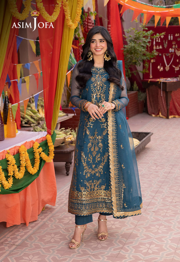 Asim Jofa | Pyaar Diyan Gallan Formals | AJEM-13 by Asim Jofa - Designer Dress - Type: Ladies Clothes - Available at Libayah - 100% Original