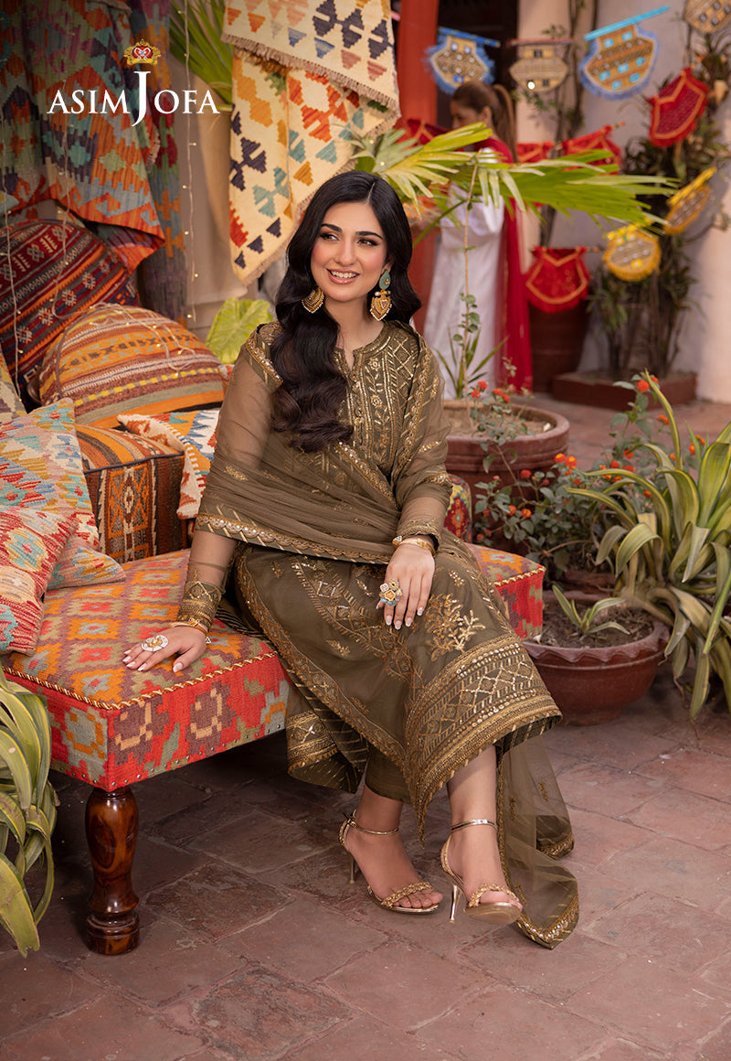 Asim Jofa | Pyaar Diyan Gallan Formals | AJEM-05 by Asim Jofa - Designer Dress - Type: Ladies Clothes - Available at Libayah - 100% Original