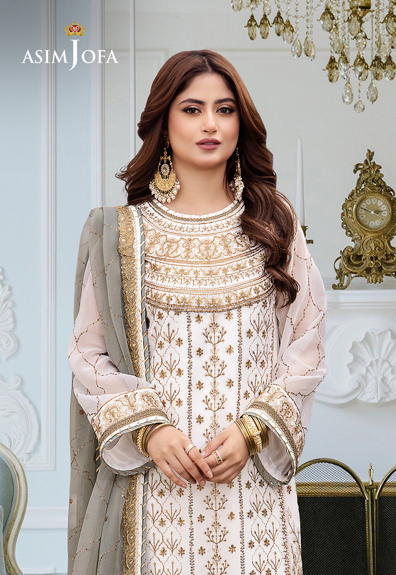 Asim Jofa | festive luxe | AJCF-17 by Asim Jofa - Designer Dress - Type: Ladies Clothes - Available at Libayah - 100% Original