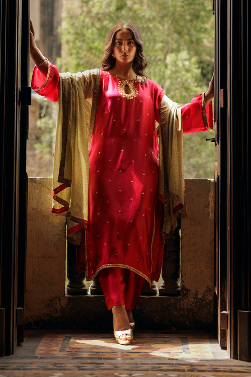 The Pink Tree Company | Yaadish Bakhair | Gul-e-Dhani by The Pink Tree Company - Designer Dress  - Type : Ladies Clothes - Available at Libayah - 100% Original 