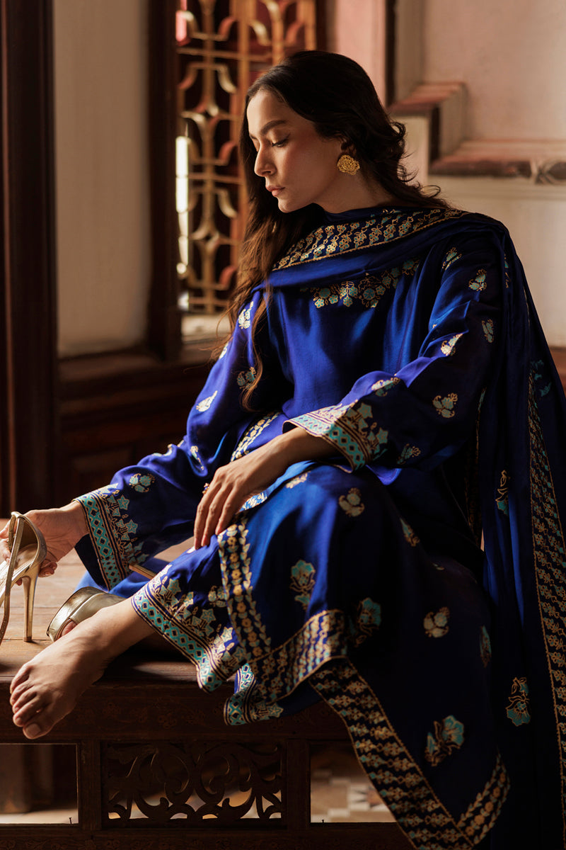 The Pink Tree Company | Yaadish Bakhair | Blue Mirage by The Pink Tree Company - Designer Dress  - Type : Ladies Clothes - Available at Libayah - 100% Original 