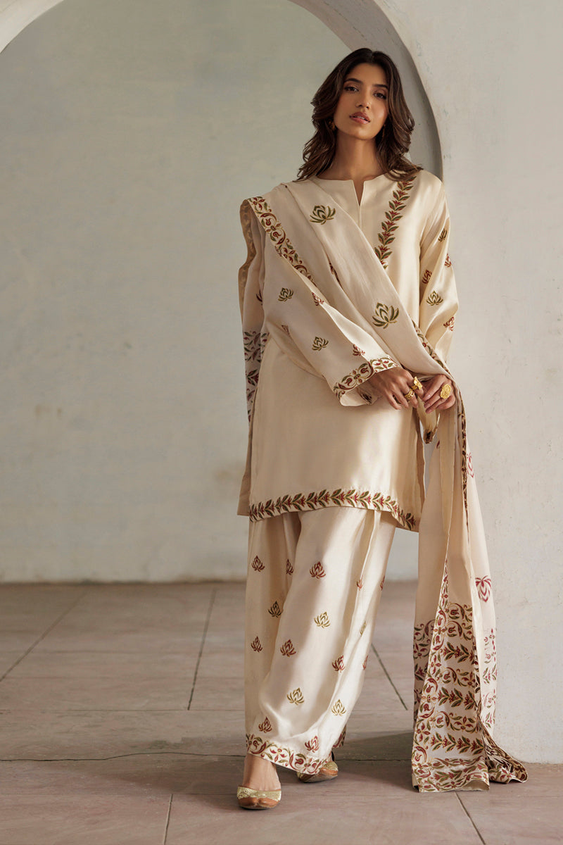 The Pink Tree Company | Yaadish Bakhair | Ivory Baagh by The Pink Tree Company - Designer Dress  - Type : Ladies Clothes - Available at Libayah - 100% Original 