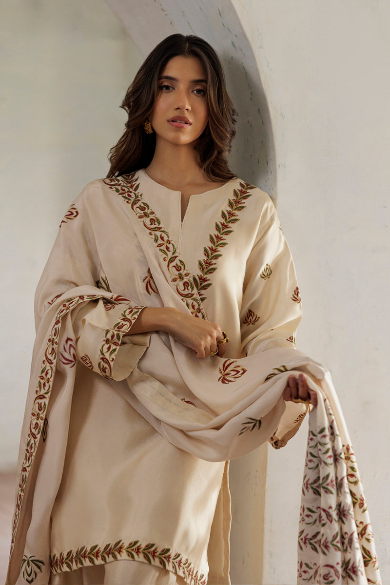 The Pink Tree Company | Yaadish Bakhair | Ivory Baagh by The Pink Tree Company - Designer Dress  - Type : Ladies Clothes - Available at Libayah - 100% Original 