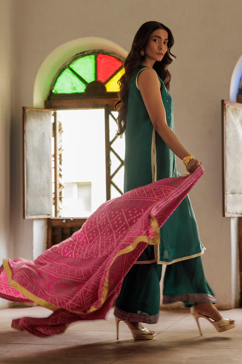 The Pink Tree Company | Yaadish Bakhair | Saawan Rang by The Pink Tree Company - Designer Dress  - Type : Ladies Clothes - Available at Libayah - 100% Original 