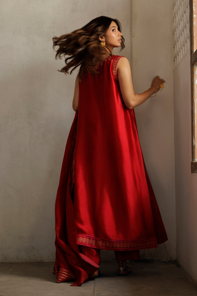 The Pink Tree Company | Yaadish Bakhair | Red Wine by The Pink Tree Company - Designer Dress  - Type : Ladies Clothes - Available at Libayah - 100% Original 