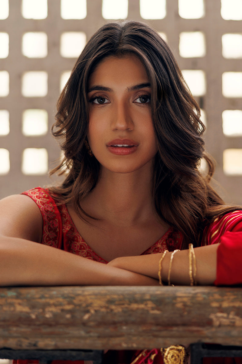 The Pink Tree Company | Yaadish Bakhair | Red Wine by The Pink Tree Company - Designer Dress  - Type : Ladies Clothes - Available at Libayah - 100% Original 