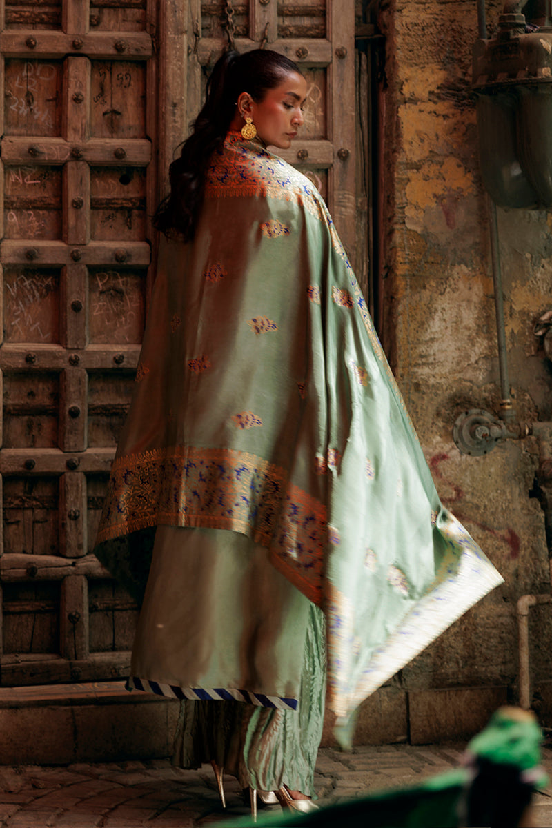 The Pink Tree Company | Yaadish Bakhair | Whispers of Sage by The Pink Tree Company - Designer Dress  - Type : Ladies Clothes - Available at Libayah - 100% Original 