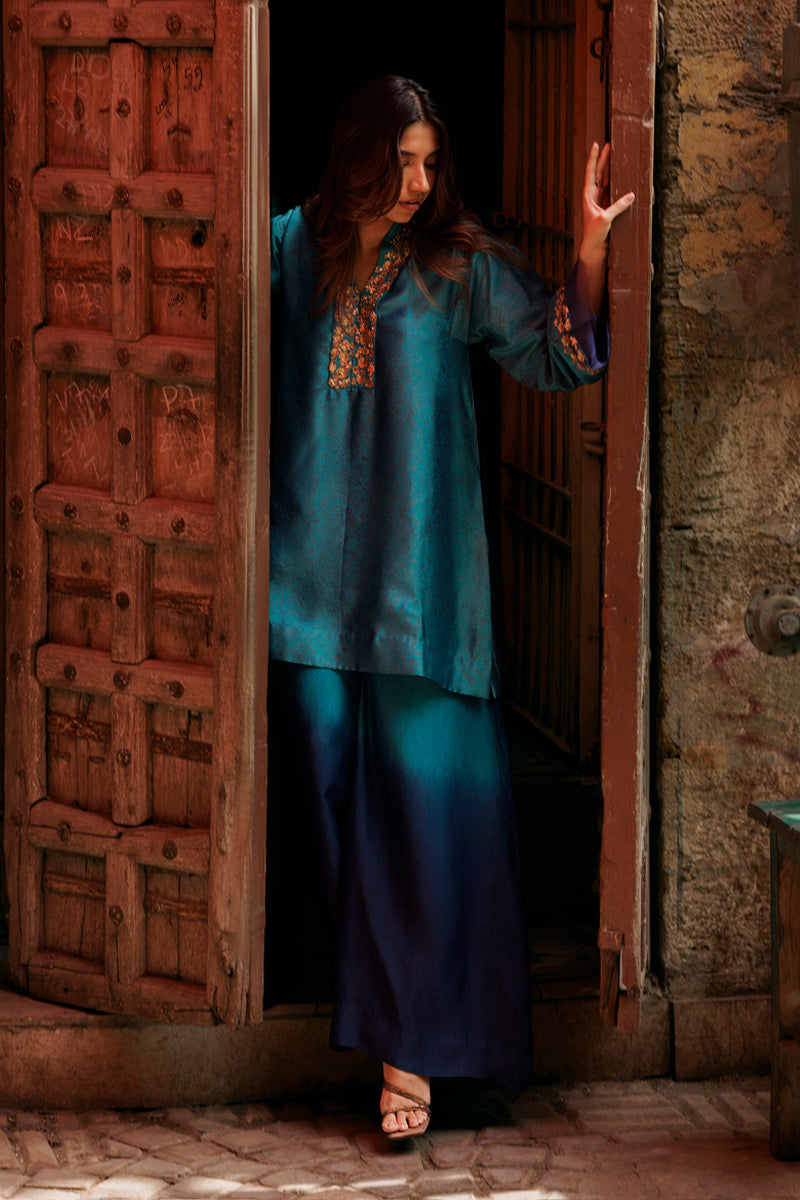 The Pink Tree Company | Yaadish Bakhair | Aab-e-Neel by The Pink Tree Company - Designer Dress  - Type : Ladies Clothes - Available at Libayah - 100% Original 