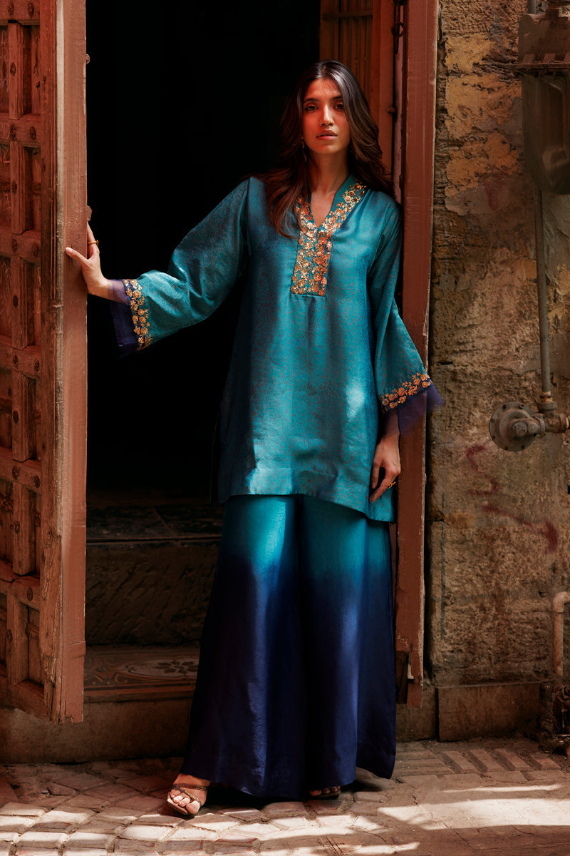 The Pink Tree Company | Yaadish Bakhair | Aab-e-Neel by The Pink Tree Company - Designer Dress  - Type : Ladies Clothes - Available at Libayah - 100% Original 