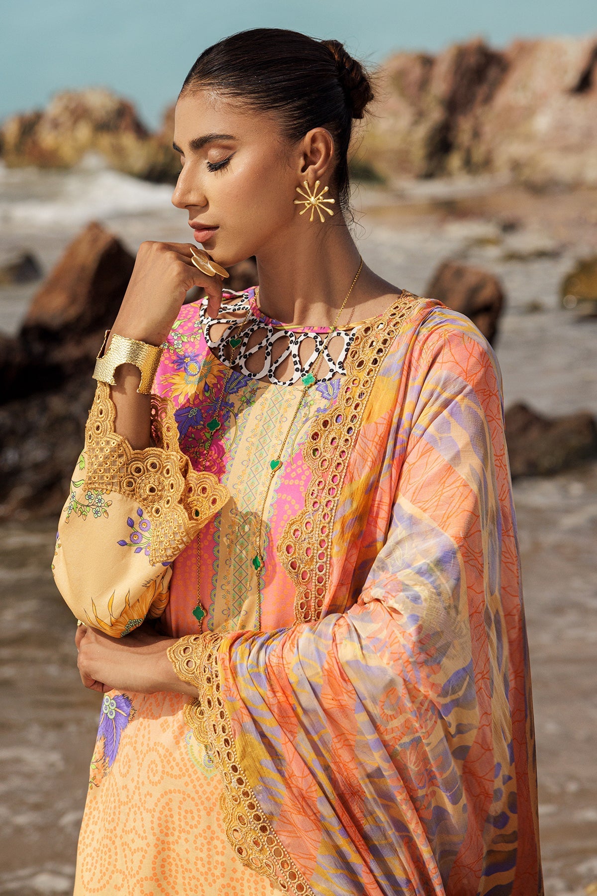 Charizma | Lawn Collection 24 | AS4-08 by Charizma - Designer Dress - Type: Casuals - Available at Libayah - 100% Original