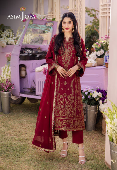 Asim Jofa | Dhanak Rang Collection | AJCF-28 by Asim Jofa - Designer Dress - Type: Ladies Clothes - Available at Libayah - 100% Original