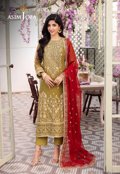 Asim Jofa | Dhanak Rang Collection | AJCF-26 by Asim Jofa - Designer Dress - Type: Ladies Clothes - Available at Libayah - 100% Original