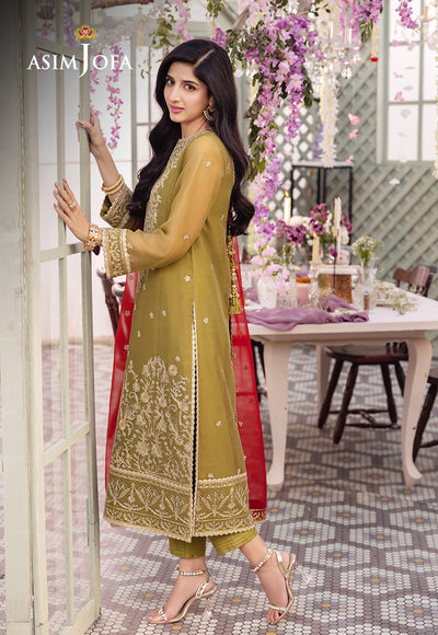 Asim Jofa | Dhanak Rang Collection | AJCF-26 by Asim Jofa - Designer Dress - Type: Ladies Clothes - Available at Libayah - 100% Original