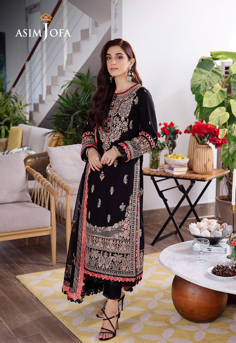 Asim Jofa | Uraan Lawn Chiffon Collection | AJUR-08 by Asim Jofa - Designer Dress - Type: Ladies Clothes - Available at Libayah - 100% Original