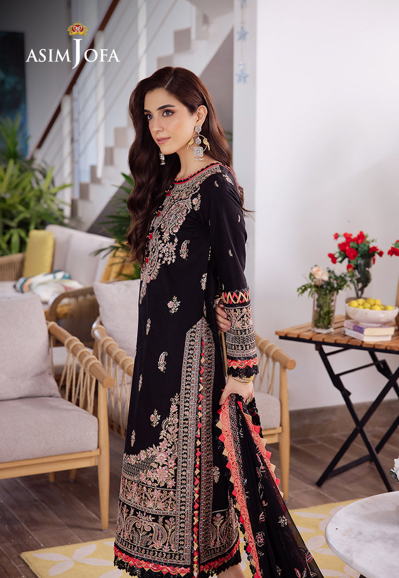 Asim Jofa | Uraan Lawn Chiffon Collection | AJUR-08 by Asim Jofa - Designer Dress - Type: Ladies Clothes - Available at Libayah - 100% Original