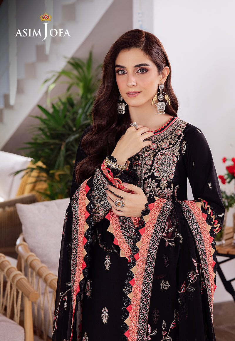 Asim Jofa | Uraan Lawn Chiffon Collection | AJUR-08 by Asim Jofa - Designer Dress - Type: Ladies Clothes - Available at Libayah - 100% Original