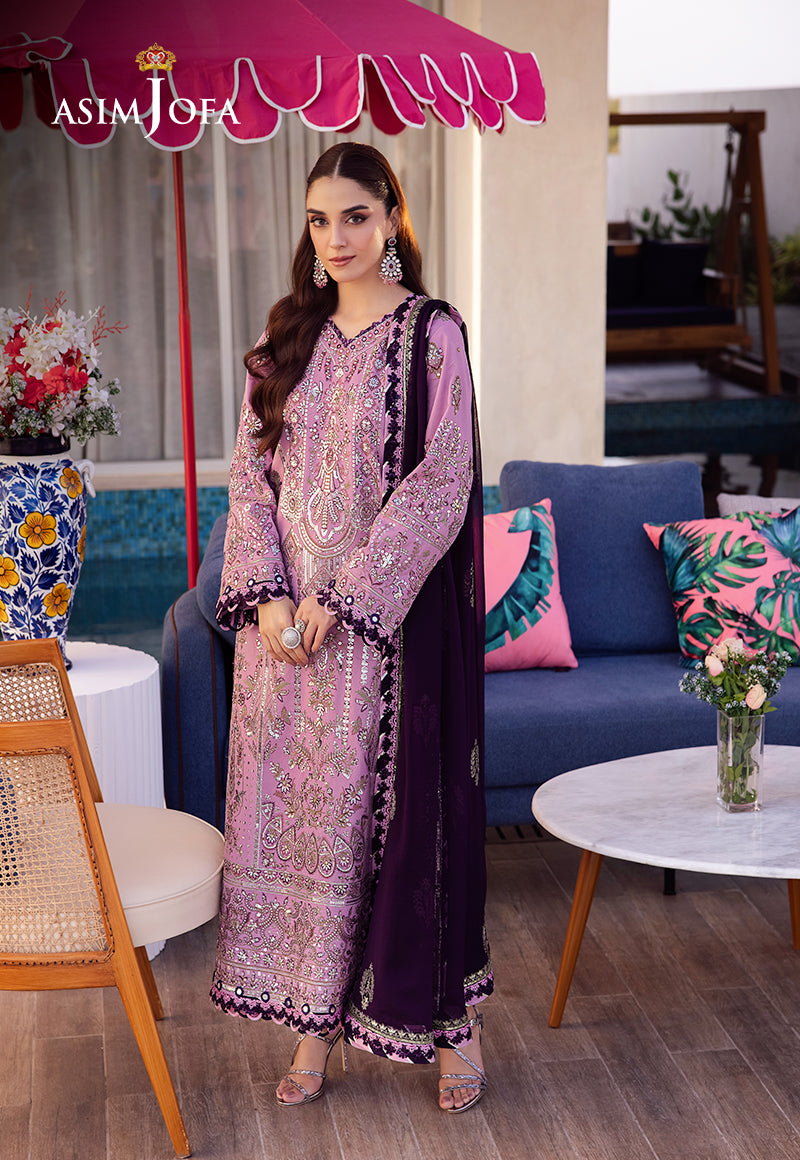Asim Jofa | Uraan Lawn Chiffon Collection | AJUR-03 by Asim Jofa - Designer Dress - Type: Ladies Clothes - Available at Libayah - 100% Original
