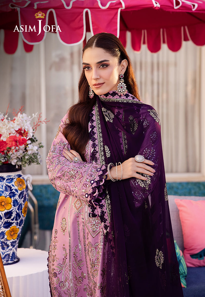 Asim Jofa | Uraan Lawn Chiffon Collection | AJUR-03 by Asim Jofa - Designer Dress - Type: Ladies Clothes - Available at Libayah - 100% Original